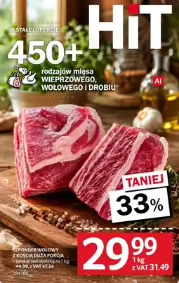 Selgros SZPONDER WOŁOWY Z KOŚCIĄ DUŻA PORCJA oferta