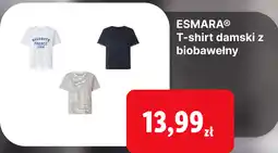 Lidl ESMARA T-shirt damski z biobawełny oferta