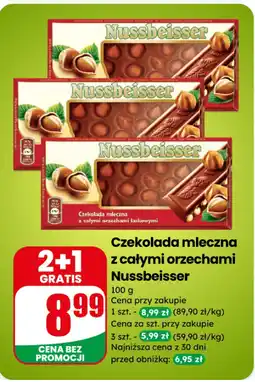 Dino Czekolada mleczna z całymi orzechami Nussbeisser oferta