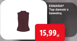 Lidl ESMARA Top damski z bawełną oferta