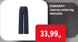 Lidl ESMARA Jeansy wide leg damskie oferta