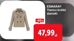 Lidl ESMARA Trencz krótki damski oferta