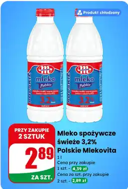 Dino Mleko spożywcze świeże 3,2% Polskie Mlekovita oferta