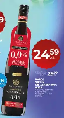 Duży Ben Wino bezalkoholowe Napój winny Dr. Zenzen czerwony wytrawny Dornfelder oferta