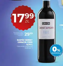Duży Ben Wino bezalkoholowe Napój winny bezalkoholowy Cin & Cin Cabernet Sauvignon czerwone wytrawne oferta