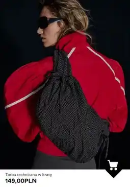 Bershka Torba techniczna w kratę oferta