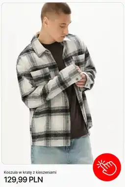 Cropp Koszula w kratę z kieszeniami Cropp oferta