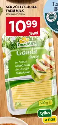 Stokrotka Ser żółty gouda w plastrach Farm Milk oferta