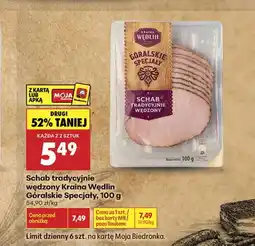 Biedronka Schab wędzony Kraina Wędlin oferta