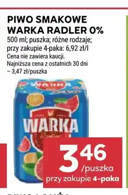 Stokrotka Piwo bezalkoholowe smakowe Warka Radler oferta