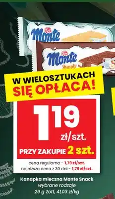 EMMA market Kanapka mleczna Monte Snack oferta