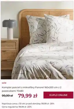 Home&You Komplet pościeli z mikrofibry Panorel 160x200 cm z 2 poszewkami 70x80 home & you oferta