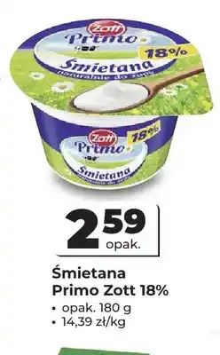 Odido Śmietana Primo Zott 18% oferta