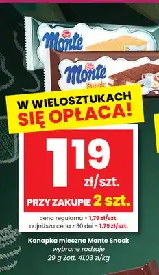 EMMA market Kanapka mleczna Monte Snack Zott oferta