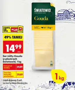 Biedronka Ser żółty Gouda oferta
