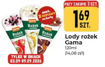 Lody rożek Gama