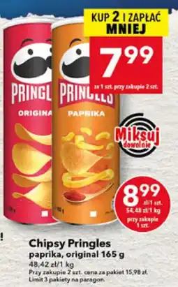 Lewiatan Chipsy Pringles paprika, original oferta