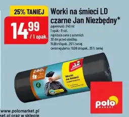 Polomarket Worki na śmieci LD czarne Jan Niezbędny oferta