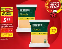 Biedronka Ser żółty Gouda Światowid oferta