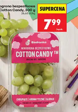 Biedronka Winogrono bezpestkowe Cotton Candy oferta