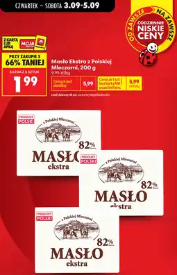 Biedronka Masło Ekstra z Polskiej Mleczarni oferta
