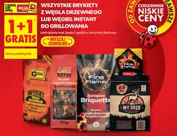 Biedronka Wszystkie brykiety z węgla drzewnego lub węgiel instant do grillowania oferta