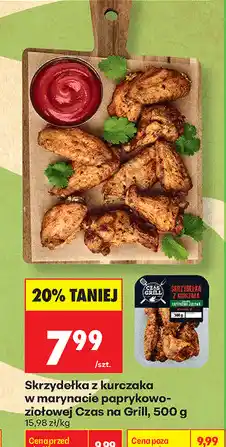 Biedronka Skrzydełka z kurczaka w marynacie paprykowo-ziołowej Czas na Grill oferta