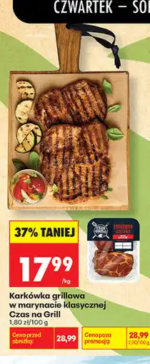 Biedronka Karkówka grillowa w marynacie klasycznej Czas na Grill oferta