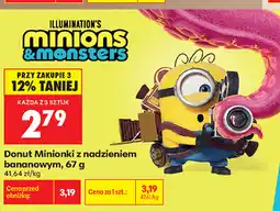Biedronka Donut Minionki z nadzieniem bananowym oferta