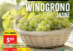 Biedronka Winogrono jasne na wagę oferta