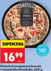 Biedronka Pizza Extravaganzza boczek i mozzarella Donatello oferta