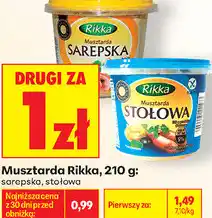 Biedronka Musztarda Rikka oferta