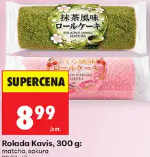 Biedronka Rolada Kavis matcha, sakura oferta