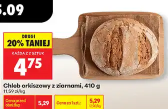 Biedronka Chleb orkiszowy z ziarnami oferta