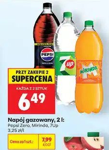 Biedronka Napój gazowany Pepsi, Pepsi Zero, Mirinda, 7Up oferta