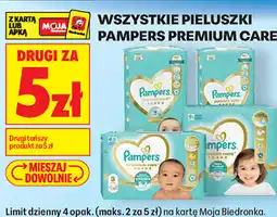 Biedronka Pieluszki Pampers Premium Care oferta