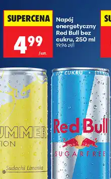 Biedronka Napój energetyczny Red Bull bez cukru oferta