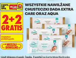 Biedronka Chusteczki nawilżane Dada Extra Care oraz Aqua oferta