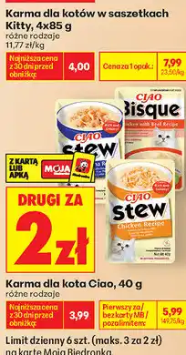 Biedronka Karma dla kota Ciao oferta