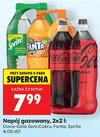 Biedronka Napój gazowany Coca-Cola, Coca-Cola Zero Cukru, Fanta, Sprite oferta