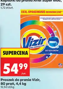 Biedronka Proszek do prania Vizir, 80 prań oferta