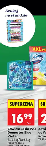Biedronka Zawieszka do WC Domestos Blue Water, 3x48 g/3x53 g oferta