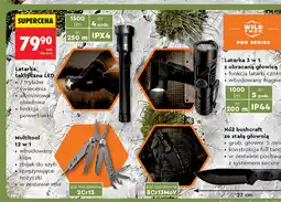 Biedronka Latarka taktyczna LED, Multitool, Latarka 3 w 1 lub Nóż bushcraft Wild Trek Pro Series oferta