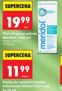 Biedronka Pasta do zębów Colgate Advanced White Charcoal oferta