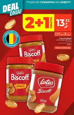 Dealz Krem Lotus Biscoff różne rodzaje oferta