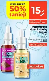 Dealz Krople smakowe Allnutrition Fitking Delicious oferta