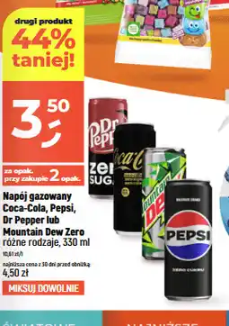 Dealz Napój gazowany Coca-Cola, Pepsi, Dr Pepper lub Mountain Dew Zero różne rodzaje oferta