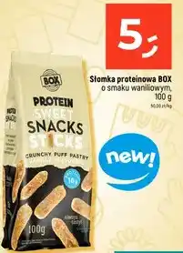 Dealz Słomka proteinowa BOX o smaku waniliowym oferta