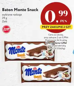 Market Point Baton Monte Snack Zott oferta