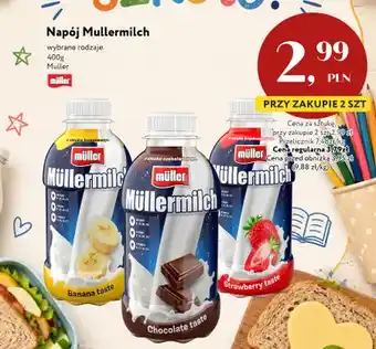 Market Point Napój Müllermilch o smaku truskawkowym oferta